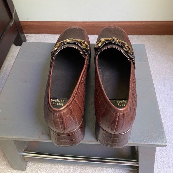 JEFFREY CAMPBELL Women Student Platform Leather Loafers - NEW NWOB - Picture 5 of 10